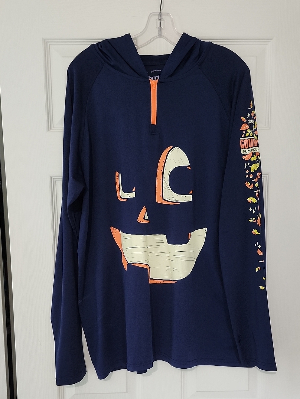 Gordy's Pumpkin Run 2021 Lightweight Tech Hoodie By Sourfish Events 2XL